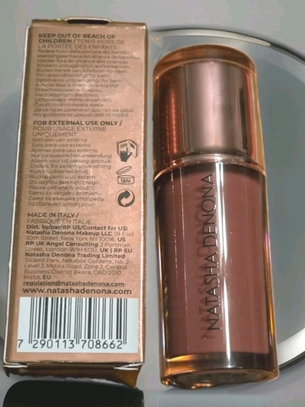 Natasha Denona HY-GLOSS Lip Gloss, Shade-Fresh Mauve Shine Finish 0.24 fl oz